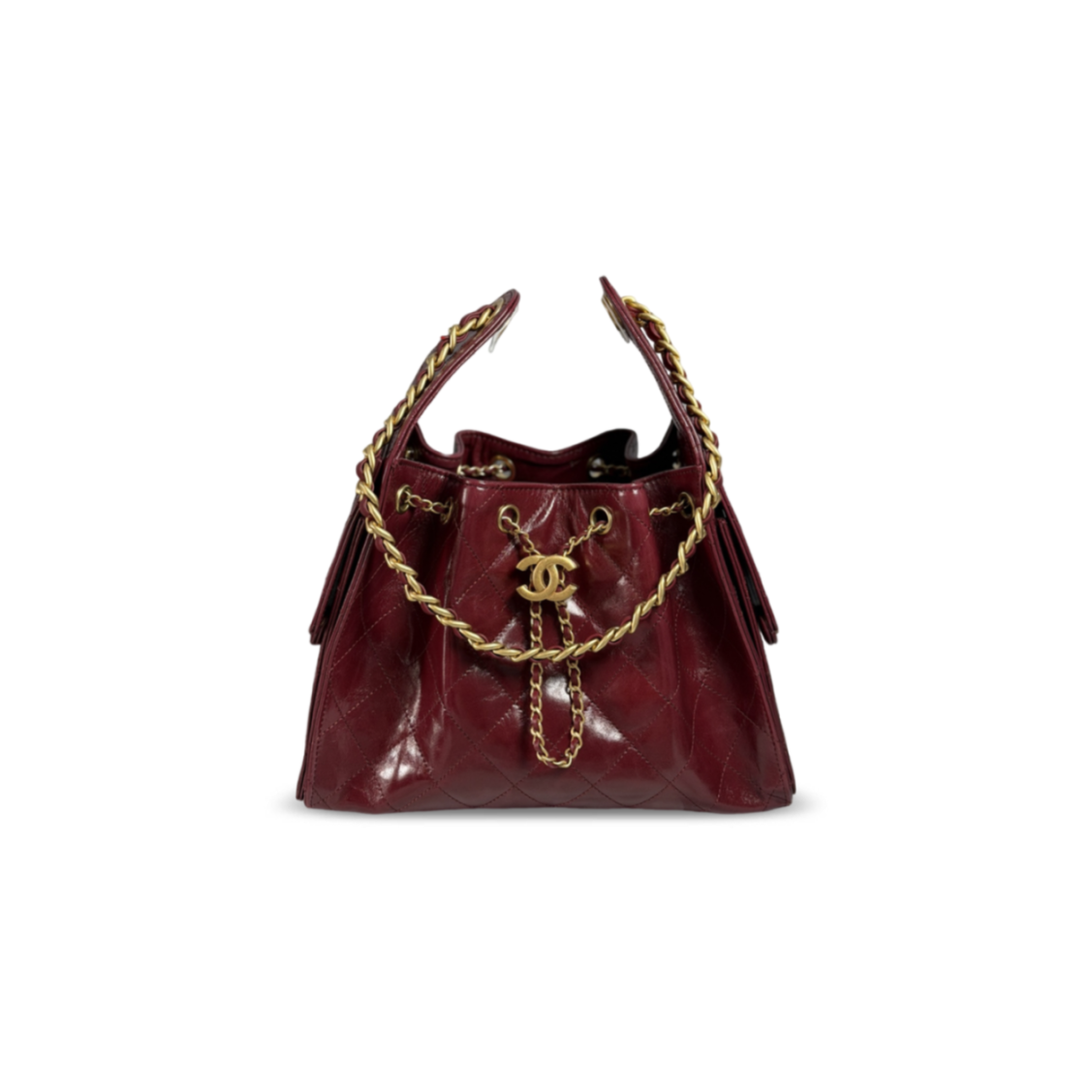 CHANEL MASTER 25 SMALL HANDBAG WAXED CALFSKIN AS5293 (30*26*14cm)